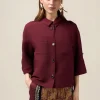 Boxy-Jacke aus Leinenmischung