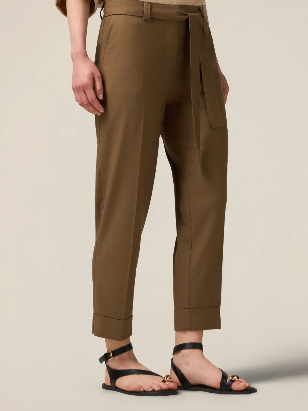Chino-Hose aus Leinenmischung