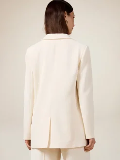 Doppelreihiger Blazer aus Crêpe-Stoff