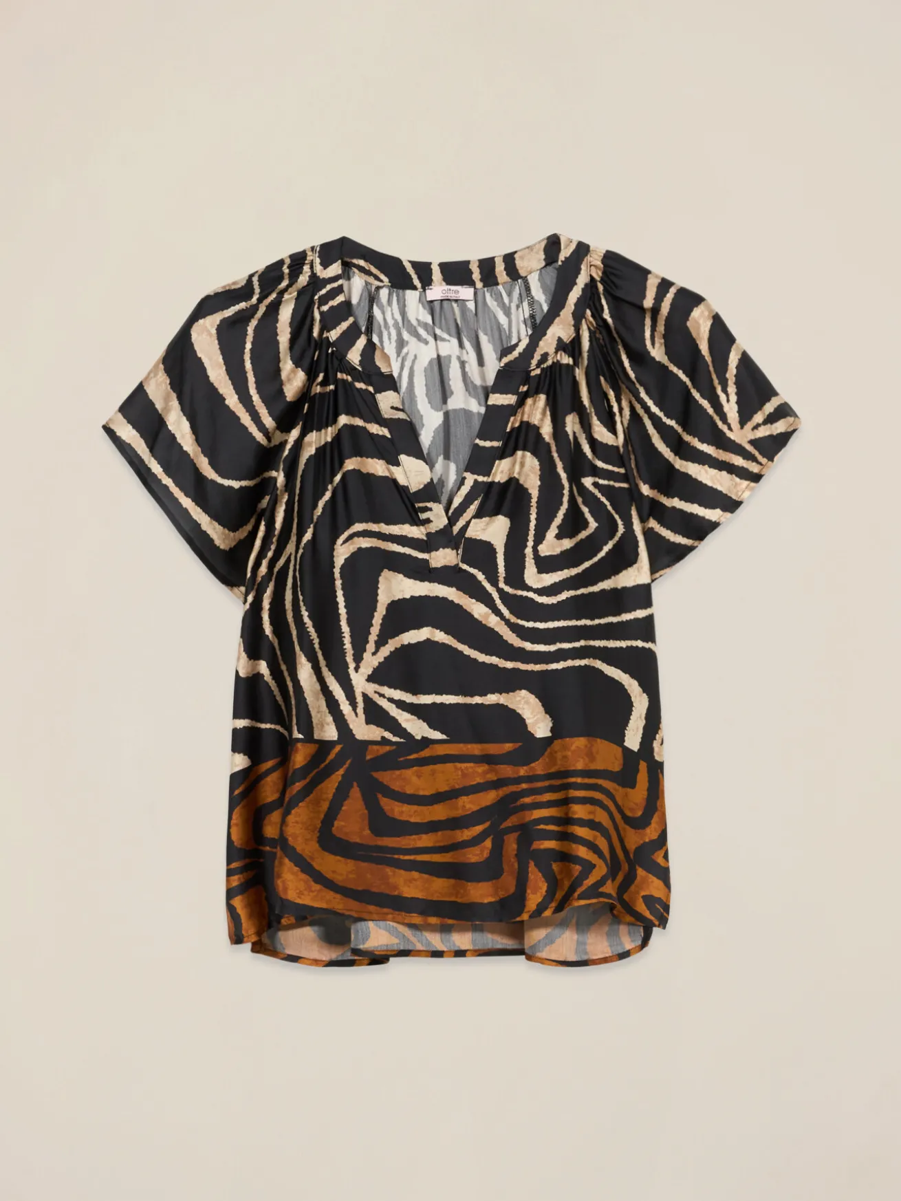 Fantasie-Bluse aus Satin