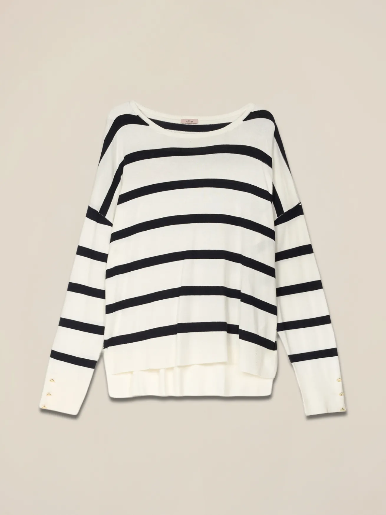 Gestreifter Oversize-Pullover
