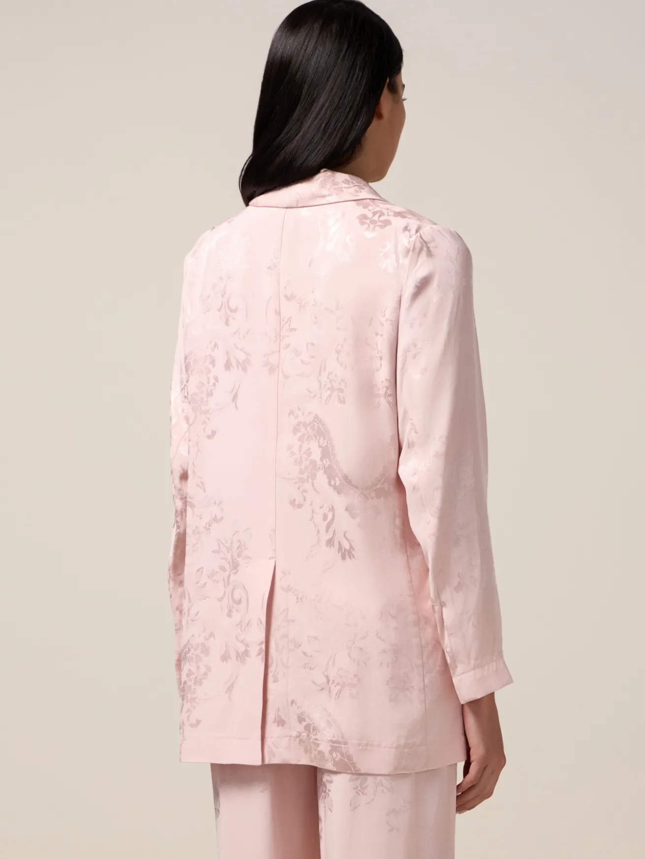 Jacquard-Blazer mit Anstecknadel