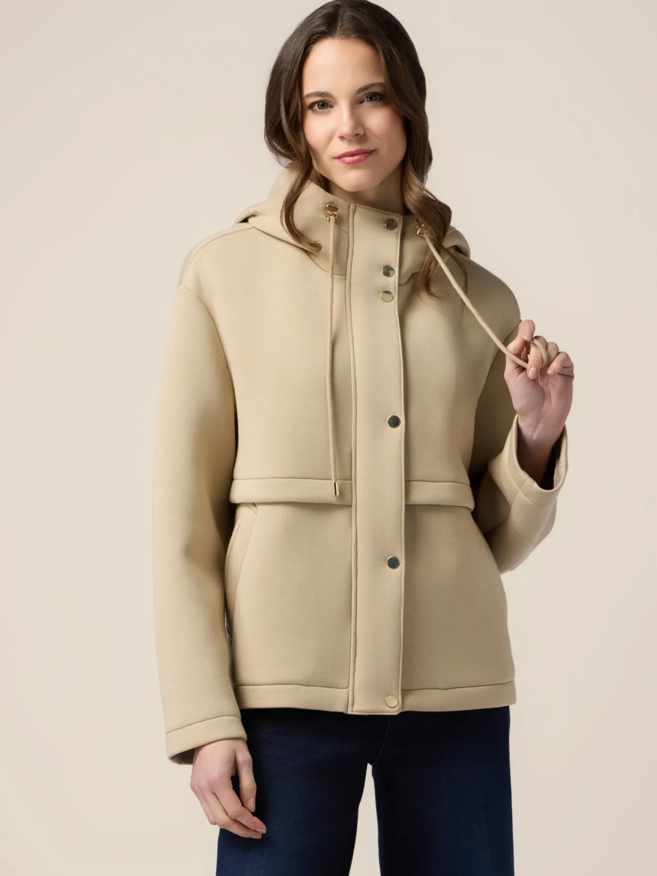 Kapuzenjacke aus Neopren