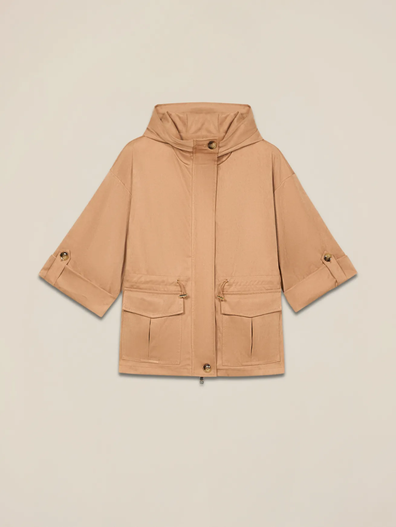 Kurze Jacke in Wildlederoptik