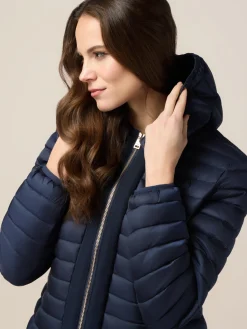 Leichte Daunenjacke mit abnehmbarer Kapuze