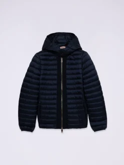 Leichte Daunenjacke mit abnehmbarer Kapuze