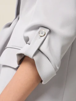 Offener Blazer aus fließendem Stoff