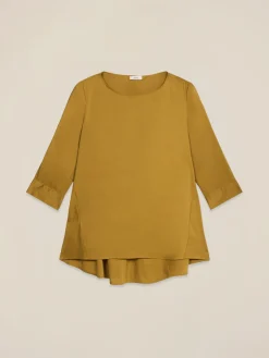 Oversize-Bluse aus Baumwollmischung
