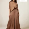 Palazzo-Hose aus Satin