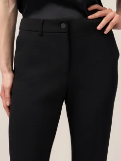 Reguläre Hose aus Scuba-Crêpe-Stoff