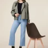 Stone-washed Jeans mit leichtem Schlag