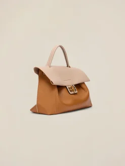 Zweifarbige Maxi-Tasche